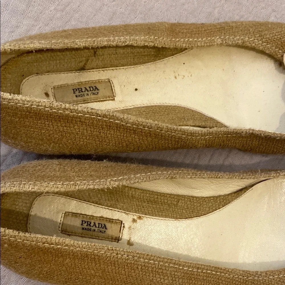PRADA VINTAGE Elegant Tan Women's Shoes. Size 40 - Picture 5 of 7
